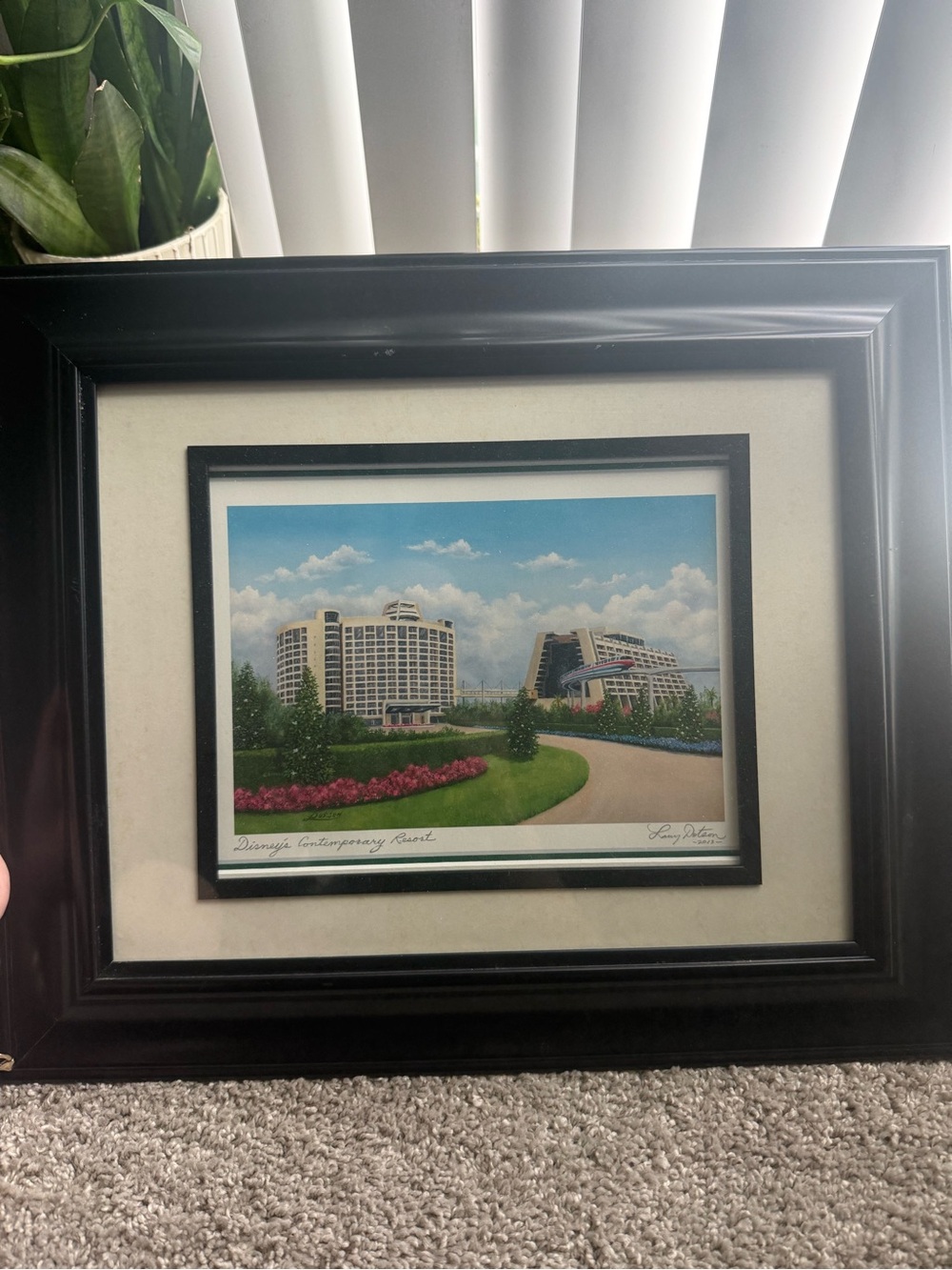 SIGNED Disney’s Contemporary Resort Print